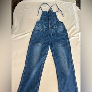 Miou Muse Denim Button-Up Overalls / Button Front  – Women’s size L